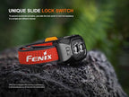 Fenix HL18R-T V2.0 800 Lumen Trail Running Headlamp, USB-C Rechargeable, White and Warm White Lights, Red Lights, Compatible with 3X AAA Batteries, (Black)