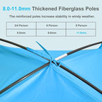 Gorich Beach Tent Sun Shelter for 3/4-5/6-7/8-10 Person with UPF 50＋ UV Protection, Lightweight & Easy Setup Beach Shade Canopy, Portable Beach Shade Tent Beach Cabana