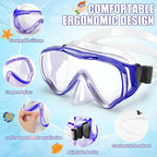 Snorkeling Set for Kids, Full Dry Snorkeling Mask Set for Adults, Anti-Fog Protection, Unisex,HD Panoramic View, Snorkeling Gear for Kids 4-14 Age
