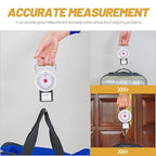 LIFKOME Portable Hanging Scale with Hook 20kg Capacity Manual Luggage Weight Scale for Travel and Fishing with Large Handle and LCD Display