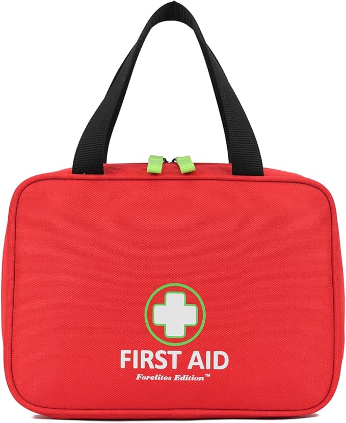 Handy First Aid Bag Empty (Bag Only), First Aid Kit Portable For Home, Office, Vehicle, Emergency Kit For Your Next Adventure, First Aid Supplies Organizer Bag For Camping, Travel, Sports, Red Pouch