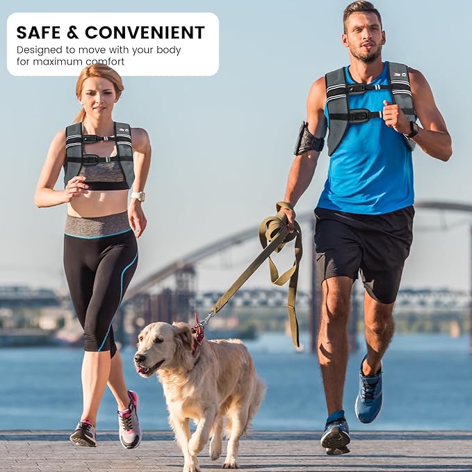 Weighted Vest Woman - Womens Weight Vest for Walking, Strength Training Weight Vests for women, Reflective Stripe Fitness Vest for Workout Running Jogging