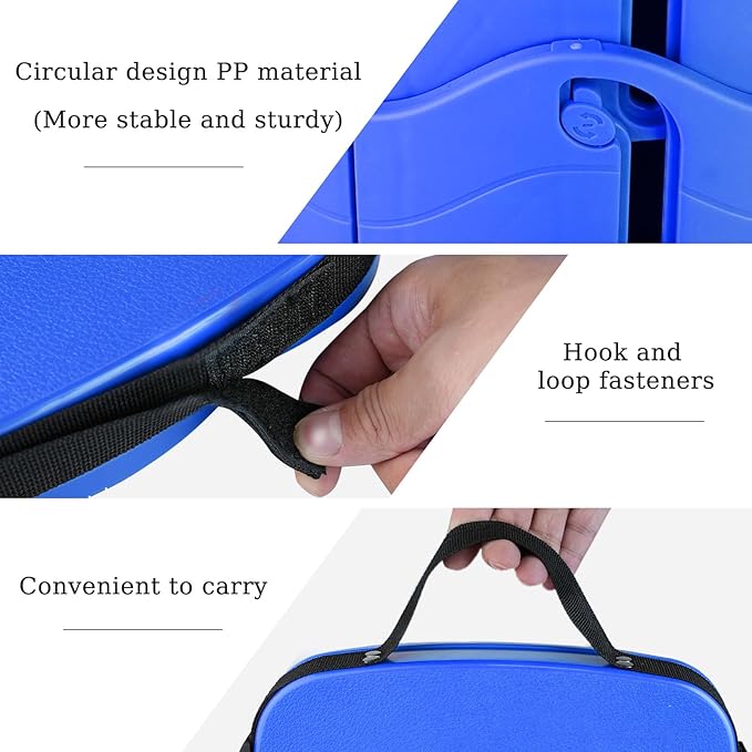 Deer's Life Square Portable Folding Stool, Upgrade Full Color Collapsible Stools for Adults Heavy Duty 485lbs Yet Small Lightweight Telescoping Retractable Camping Stool