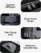 WATERFLY Fanny Pack Waist Bag: Fannie Pack 2 Water Bottle Holders Lumbar Belt Hiking Walking Running Jogging Camping Large Woman Man (Bottle Not Included)