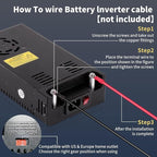 AC to DC Converter 600W 50A, 12V Power Supply 110v to 12v Converter Adjustable Power Supply Universal Power Adapter for Radio, Car Stereos, LED Strip, CCTV, Computer Project, 3D Printer Black