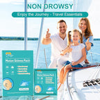 40ct Motion Sickness Patches Non Drowsy – Sea Sickness Patches for Cruise, Car, Airplane, and Other Travel – Waterproof Patch Hidden Behind Ear – Effect Lasts 72 Hours