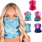 S A Company 5-Pack UV Face Shield | UV 30+ Multipurpose Neck Gaiter Balaclava for Adults