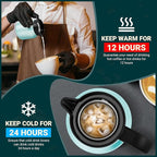 27Oz Thermal Coffee Carafes For Keeping Hot/Cold, Stainless Steel Coffee Carafe, Dustproof Insulated Water Carafe for Party/Home,Blue