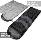 MalloMe Sleeping Bags for Adults Cold Weather & Warm - Backpacking Camping Sleeping Bag for Kids 10-12, Girls, Boys - Lightweight Compact Camping Essentials Gear Accessories Hiking Sleep Must Haves