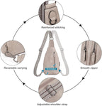 CLUCI Crossbody Bags for Women Men,Leather Sling Bag Cross Body Backpack for Woman Gifts for Women Birthday Unique