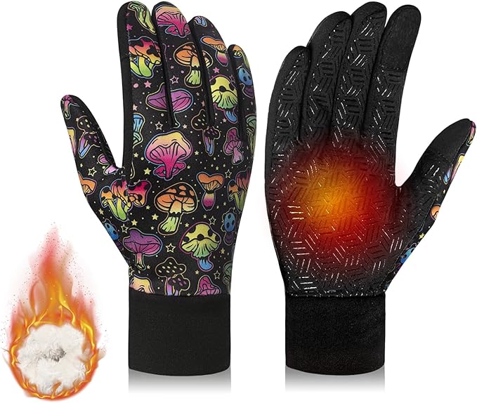 RIGWARL Touchscreen Gloves for Running Bike Anti-Slip Warm Gloves for Cycling Sports Biking Hiking Driving Walking