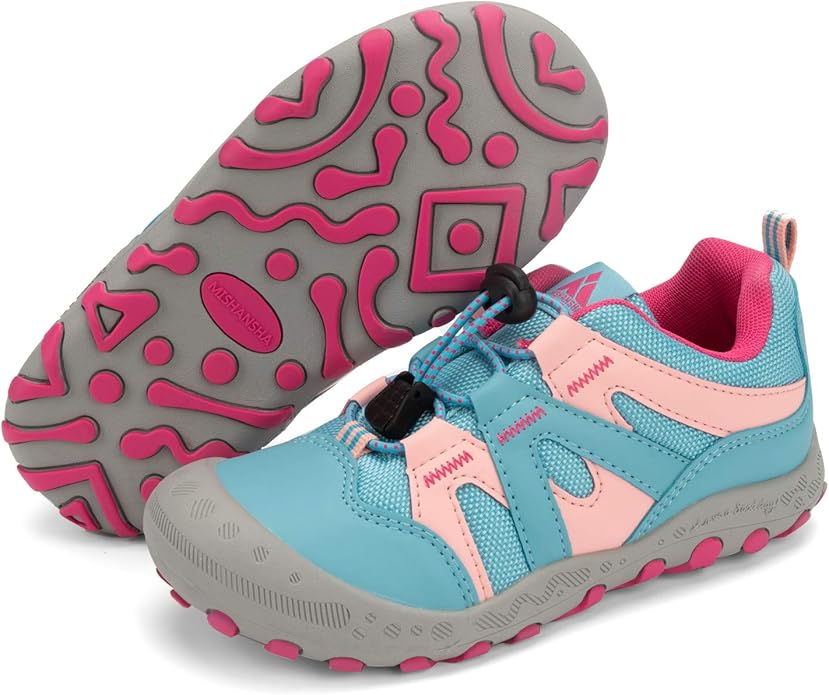 Mishansha Boy's Girl's Hiking Shoes Low Top Sneakers Outdoor Trekking Walking Climbing Running Shoes
