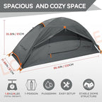 Clostnature Crux Lightweight Tent for Backpacking - 1/2/3/4 Person Ultralight Backpacking Tent, Waterproof Easy Setup Camping Tent, Hiking Tent for Outdoor, Hiking and Mountaineering