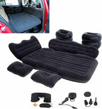 Inflatable Car Air Mattress Back Seat Bed with Air Pump,Portable Thickened Car Travel Camping Sleeping Air Mattress Blow Up Bed for Car Universal SUV