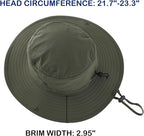 Connectyle Sun Hat for Men Women Outdoor UV Protection Safari Hat for Fishing Hiking Gardening Breathable Cowboy Hat UPF50