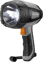 Durapower Rechargeable Spotlight, 500 Lumens LED Spotlight Flashlight, IPX2 Waterproof Handheld Spot Light for Indoor Outdoor Farm Camping Emergency (Grey)