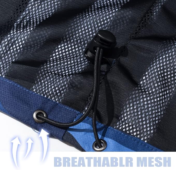 TACVASEN Men's Rain Jacket Lightweight Windbreaker with Hooded Water Resistant Outdoor Raincoat for Hiking Travel Camping