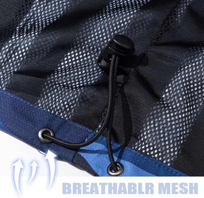 TACVASEN Men's Rain Jacket Lightweight Windbreaker with Hooded Water Resistant Outdoor Raincoat for Hiking Travel Camping