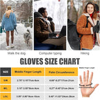 Pixel Panda Winter Gloves for Men Women Warm Touchscreen Gloves for Cold Weather Thin Water-Resistant Windproof Non-Slip Gloves for Cycling, Driving, Running, Hiking