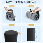 HomeMate CertiPUR-US Memory Foam Camping Mattress Pad Portable Roll Up Mattress for Adults Sleeping Mat Cot Mattress Pad