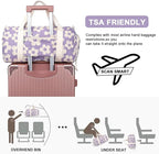 BLUBOON Duffle Bag Girls Kids Cute Gym Bag with Shoes Compartment & Wet Separation Waterproof Sports Overnight Travel Bag