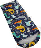 Kids Sleeping Bag for Boys Girls,Rocket Moon Print-Lightweight Warm Portable Outdoor Indoor-Waterproof Cold Weather Resistant Sleeping Bag for Camping Hiking