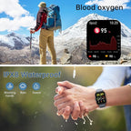 Smart Watch for Men Women Fitness: Make Answer Call Digital Mens Watches Waterproof Running Pedometer Smartwatch for Android Phone iPhone Samsung Compatible Sleep SpO2 Heart Rate Monitor Step Tracker