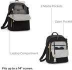 TUMI Women's Halsey Backpack, Black/Gold, One Size