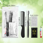 Toiletry Kits Disposable Travel Size Personal Hygiene Kits for Homeless Care Package Supplies in Bulk Toiletries Set Essential Women Men Hotel Guest Charity,Camping,Travel, Apartment 5 in 1(40 Pack)
