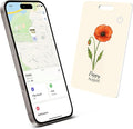 Wallet Tracker Card (iOS Only), Rechargeable Bluetooth Smart Tracking for Apple Find My Compatible Anti Tracker for Men Women Slim Item Locator for Purse Passport Key Luggage Tag (1Pcs/AUG FLR)