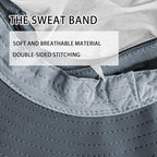 Sun Hats for Men Women Fishing Hat UPF 50+ Breathable Wide Brim Bucket Hats Summer UV Protection Safari Hat with Neck Flap