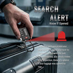 ANVIL TSA Approved Luggage Locks with Search Alert Indicator, 4-Digit Combination Suitcase Lock, Advanced TSA008 Core Heavy Duty Anti-Theft Travel Lock for Double Zippers, Backpacks (6, Black)