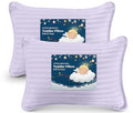 Utopia Bedding Toddler Pillow (Lavender, 2 Pack), 13x18 Pillows for Sleeping, Soft and Breathable Cotton Blend Shell, Small Kids Pillow Perfect for Toddler Bed and Travel (Intended for Age 2 and up)