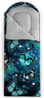 QOOMO Animals Camping Sleeping Bags,3 Season Warm & Cool Weather,Lightweight,Waterproof Sleeping Bags for Adults & Kids,Traveling,and Outdoors,Camping Gear Equipment