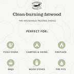 Superior Trading Premium Fatwood Fire Starter Sticks, Natural Kindling for Fireplaces, Wood Stoves, Winter Camping Fire Starter, Fire Lights, 10 lbs