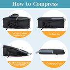 7 Set Travel Packing Organizers Compression Cubes for Suitcases Storage Bags for Compression Carry-on Easy Organizing of Travel Essentials BGTYAED