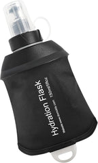 WILDREEDS 150ml Soft Flask, TPU Collapsible Soft Water Bottle for Hydration Pack, Running Vest, Folding Water Bottle for Hiking Cycling Climbing-1Pcs, Black