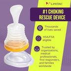 LifeVac Pink Travel Kit 2 Pack - Portable Suction Rescue Device, First Aid Kit for Kids and Adults, Portable Airway Suction Device for Children and Adults