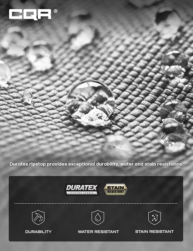 CQR Men's Tactical Pants, Water Resistant Ripstop Cargo Pants, Lightweight EDC Work Hiking Pants, Outdoor Apparel