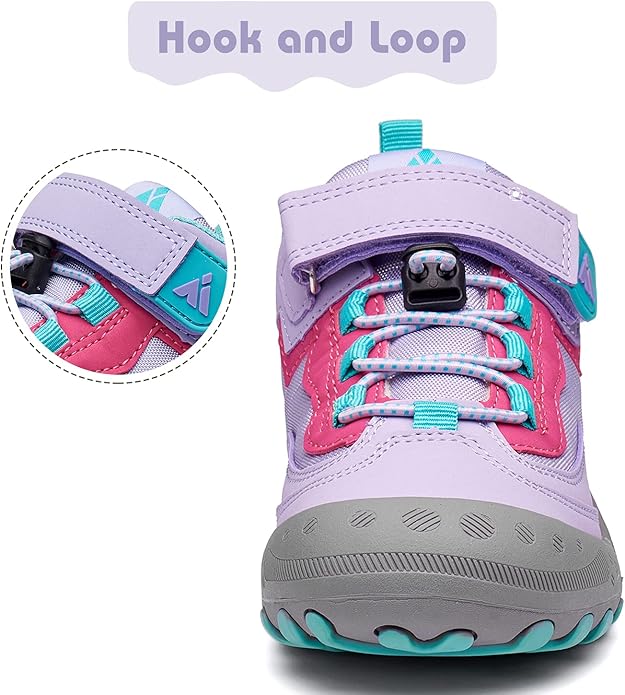Mishansha Boy's Girl's Hiking Shoes Low Top Sneakers Outdoor Trekking Walking Climbing Running Shoes