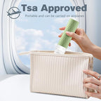 Travel Bottles for Toiletries, TSA Approved 3.4oz Travel Size Containers, BPA Free Leak Proof Silicone Traveling Bottles, Refillable Travel Essentials Kits for Shampoo Conditioner(4 Pack)-C