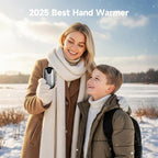 4 Pack Hand Warmers Rechargeable, 3 s Fast Heating USB 2 in 1 Pocket Hand Warmer, 3-Settings Outdoor/Indoor/Camping/Warm Gifts for Women MenKids （Write Black）