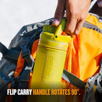 GRAYL UltraPress Water Purifier & Filter Bottle for Hiking, Backpacking, and Travel (Forager Moss)