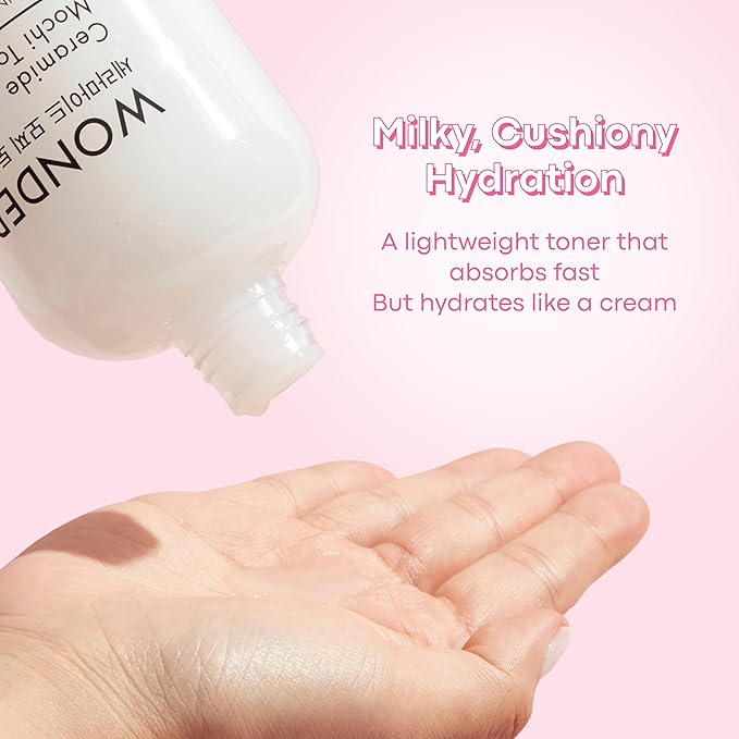 TONYMOLY Mochi Milky Toner – Hydrating Korean Milky Toner for Face, Ceramide Barrier Repair, Hyaluronic Acid & Cica – Soothing Toner for Dry & Sensitive Skin, Glass Skin – 300ml
