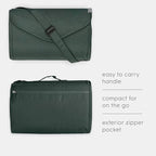 Little Unicorn 5'x7' Outdoor Family Picnic & Beach Blanket | Durable & Water-Resistant Fabric | Compact Fold & Easily Wipes Clean | Zipper Pocket (Chroma Rugby Stripe)