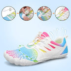 L-RUN Barefoot Water Shoes Women Mens Aqua Sock Athletic Hiking Water Sports Shoes for Swim Beach Pool Sand Diving Walking