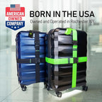 Untethered Ultimate Travel Set: 4 Premium Luggage Straps and 4 Silicone Tags - Secure & Identify Your Bags with Ease (Black + Tags)