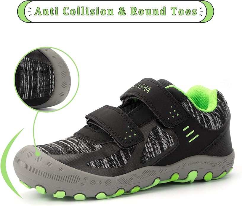 Mishansha Boy's Girl's Hiking Shoes Low Top Sneakers Outdoor Trekking Walking Climbing Running Shoes