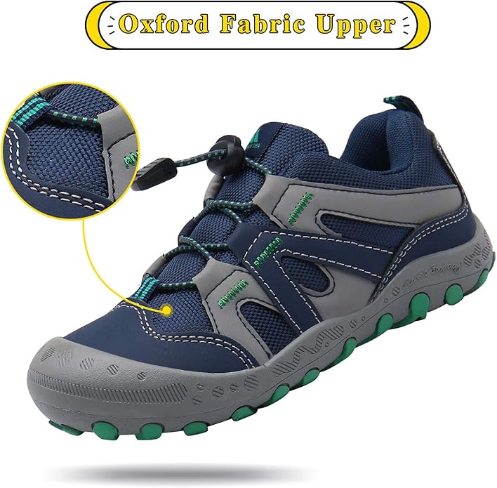 Mishansha Boy's Girl's Hiking Shoes Low Top Sneakers Outdoor Trekking Walking Climbing Running Shoes