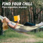 Camping Hammock,Lightweight Nylon Hammock,Portable Hammocks with Two Tree Ropes for Outdoor,Indoor,Travel,Hiking,Backyard,Camping